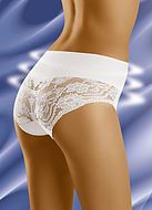 Shaping panties, slightly higher waist, partially lace back, belly control